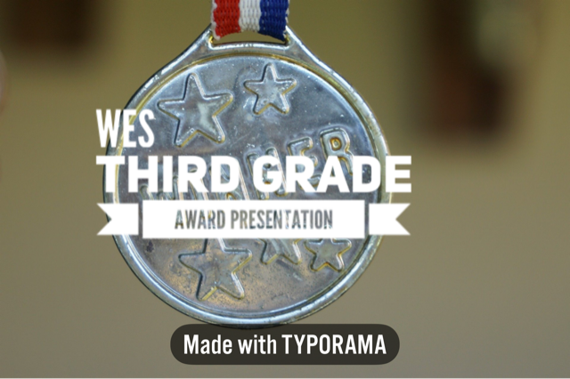 WES Third Grade Award Presentation