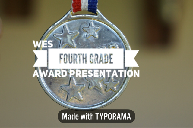 WES Fourth Grade Award Presentation