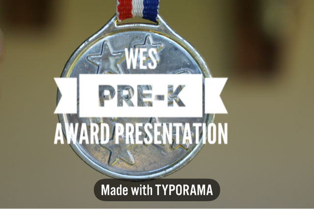 WES Pre-K Award Presentation
