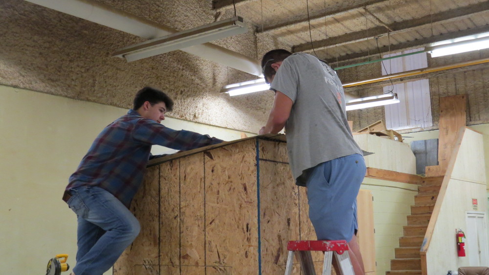 Construction Students Build Shooting Houses