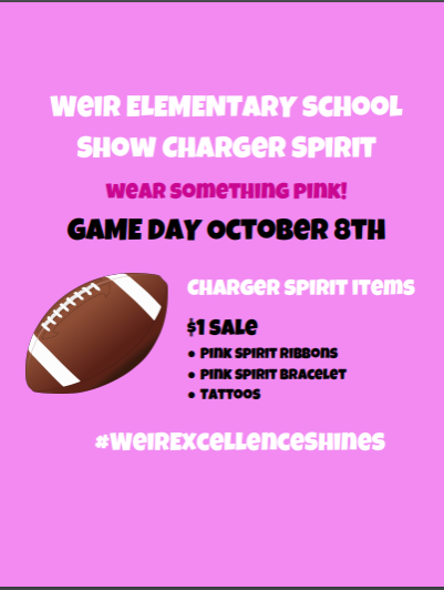 Charger Spirit Day - Pink Day