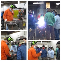 Agriculture Power Machinery Students Studying Electrode Selection
