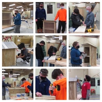 Mr. Black's Construction Class Builds Blessing Boxes