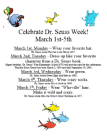 Weir Celebrates Dr. Seuss Week