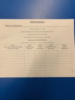 Weir Elementary School Chili Fundraiser Orders are due by February 19th