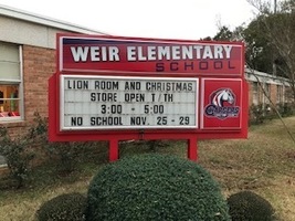 Weir Elementary School Christmas Store and Lions Room