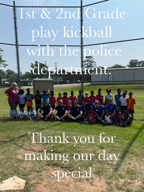 Kickball with the police department