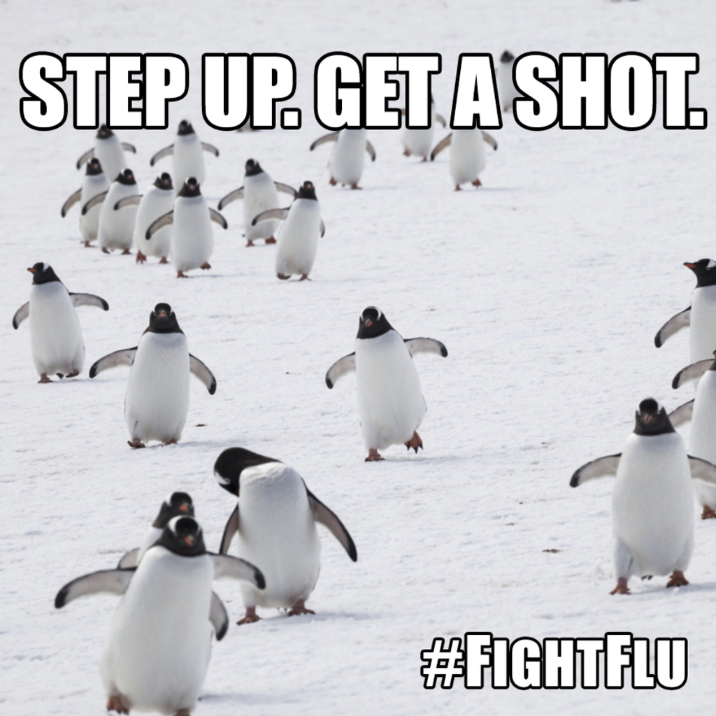 Step up and get flu shot. 